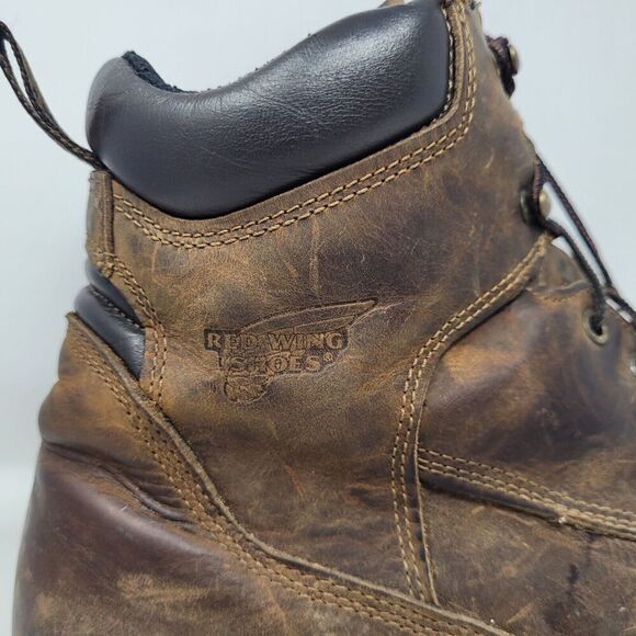 Red Wing Boots Mens 14 Brown Leather 2212 Steel Toe Work Safety DynaForce - Picture 9 of 11